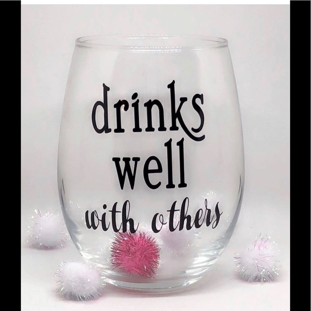 Cute wine glass 💖